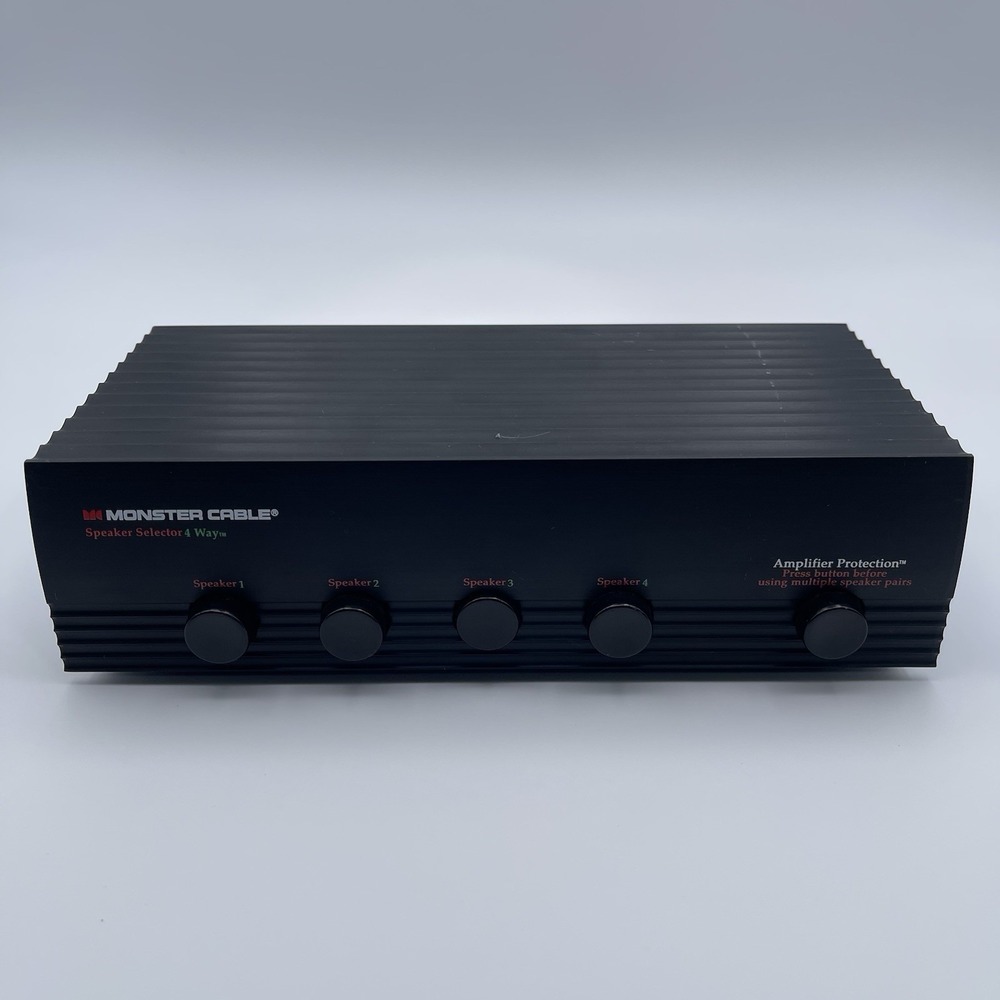 Monster Cable 4-Way Speaker Selector‎ Switch Audio Control